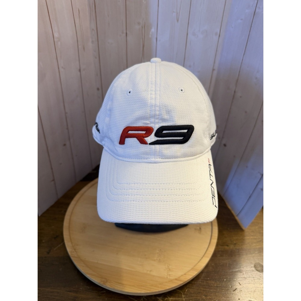 Taylor Made R9 tmax Hat Cap Adult White Strapback Golf Golfer Casual Outdoor